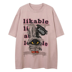 Y2K Cartoon Rabbit Loose T-Shirt