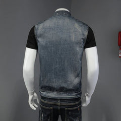 Vintage Denim Short Sleeve Jacket
