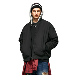 Detachable Hooded Bomber Padded Jacket