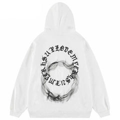 Retro Letters Shadow Y2K Hoodie