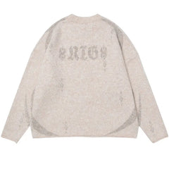 Y2K Grunge Knitted Ripped Hole Sweater
