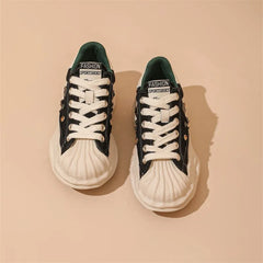 Rhinestone Luxe Radiance Shell Sneakers