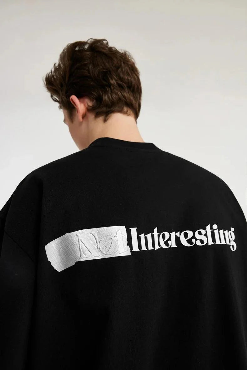 "INTERSTING" Rubber Printed T-Shirt