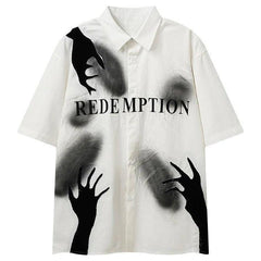 Hand Graphic Patchwork Shirt