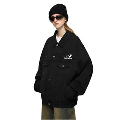 Versatile Distressed Denim Loose Jacket