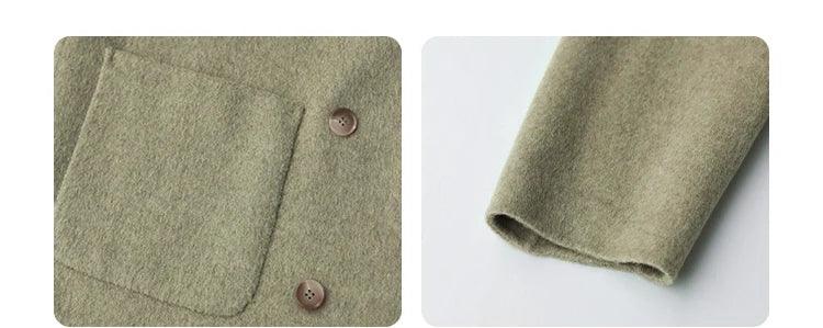 Casual Double-Breasted Women's Coat