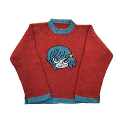 Y2k Jumper Knitwear Button Oversize Sweater