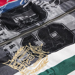 Retro Stripe Puffer Jacket