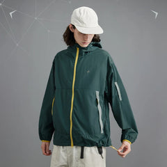 Outdoor Double Hooded Zipper Jacket