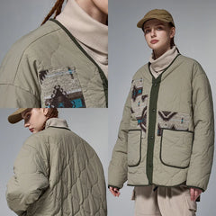 Vintage Block Ethnic Jacket (Diamond Pattern)