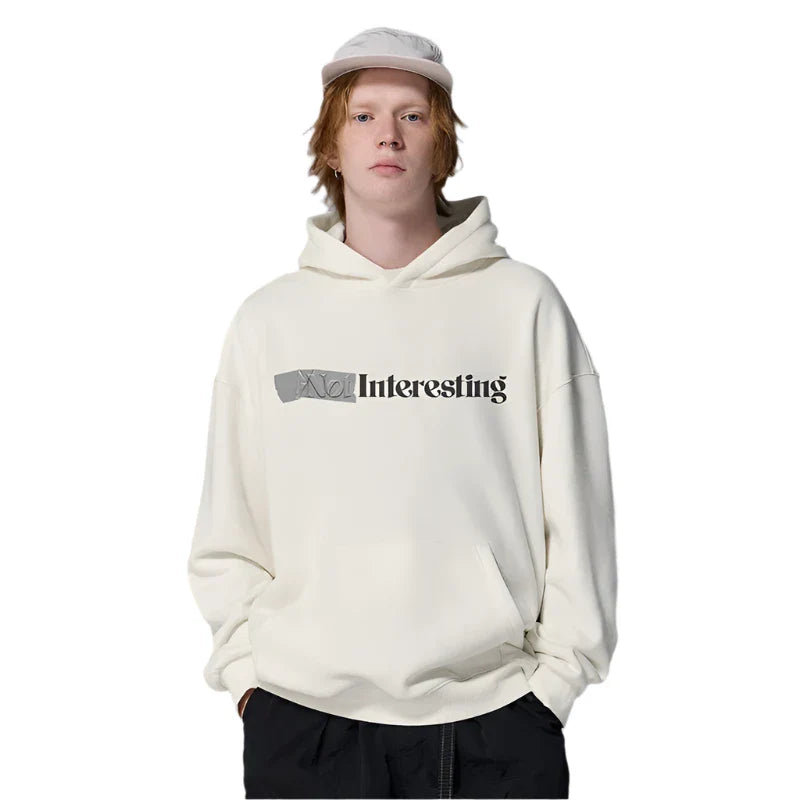 Velvet Lettered Hoodie