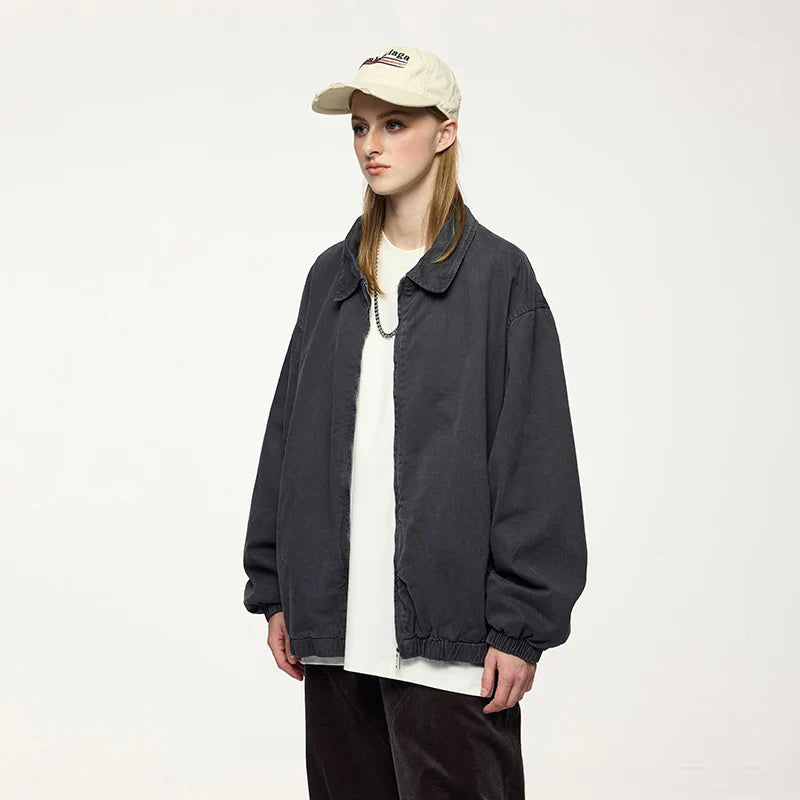 Brushed Twill Cargo Streetwear Jacket