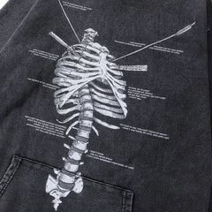 Skeletal Necklace Hoodie