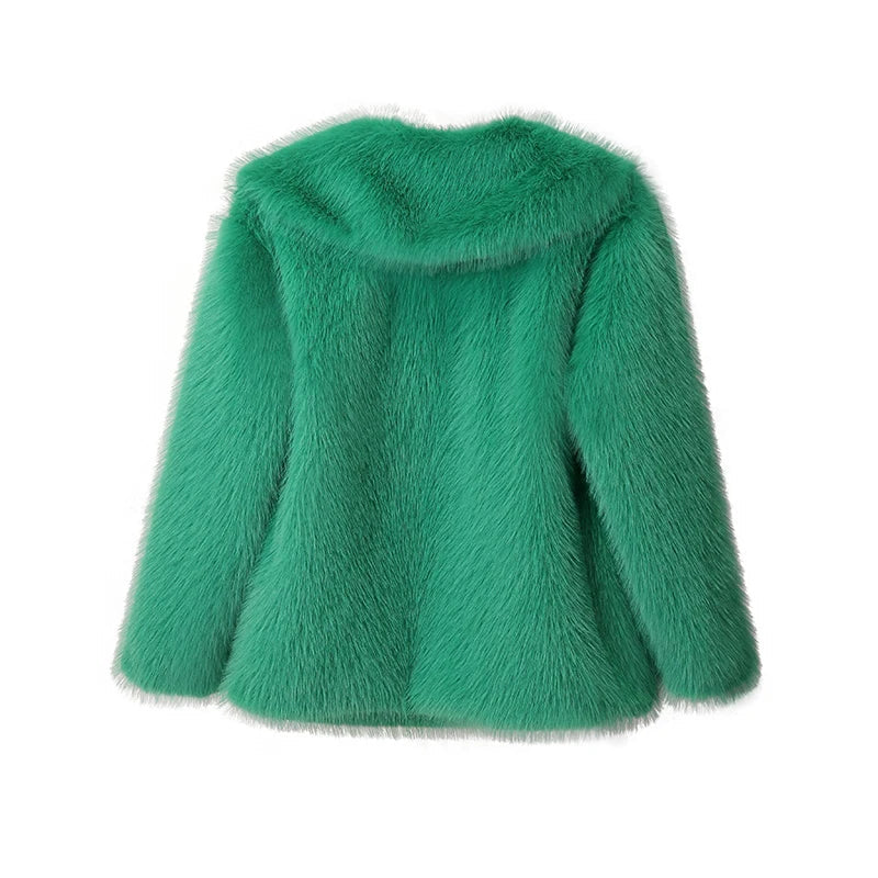 Luxury Faux Fur Women's Coat Jacket