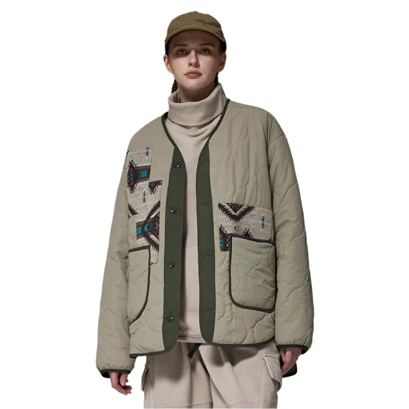 Vintage Block Ethnic Jacket (Diamond Pattern)