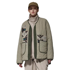 Vintage Block Ethnic Jacket (Diamond Pattern)