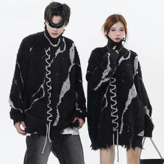 Zebra Ripped Sweater