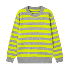 Simple Classic Striped Knitted Sweater
