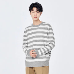 Simple Classic Striped Knitted Sweater