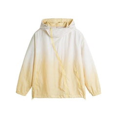 Loose Gradient Color Windbreaker Jacket