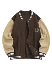 Embroidered Smile Face Jacket