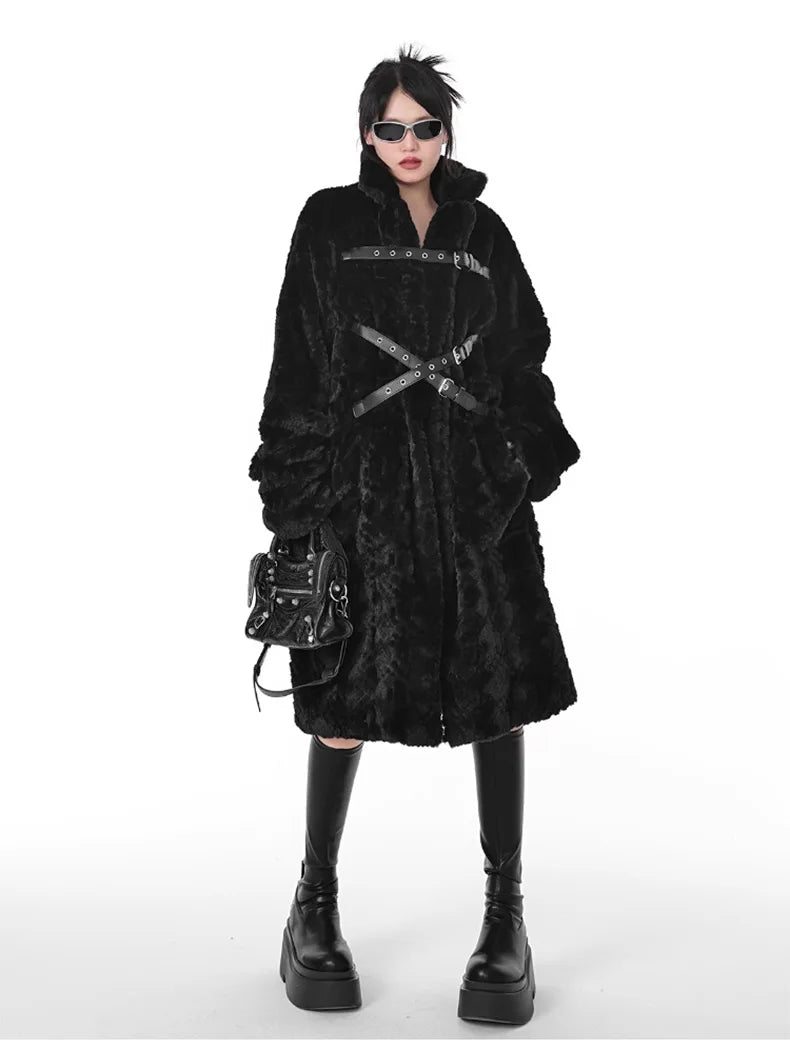 Fuzzy Faux Fur Women's Coat