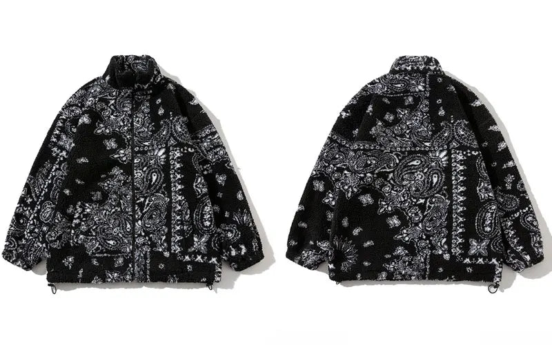 Bandana Vibe Fuzzy Jacket