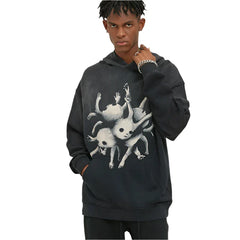 Monster Washed Pullover Vintage Hoodie