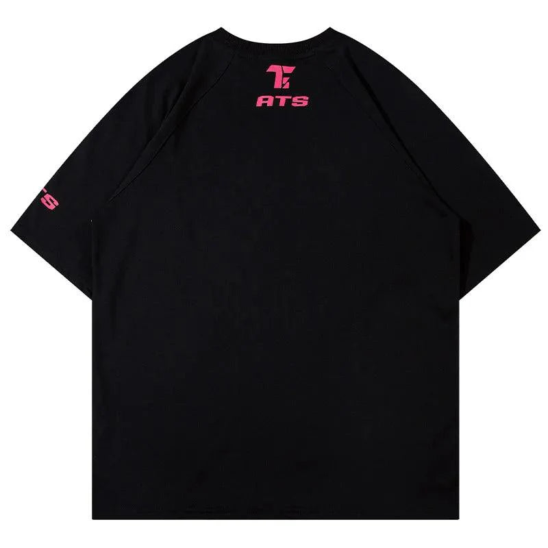 American High Street Casual Patchwork  T-Shirt