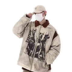 Y2K Color Block Retro College Jacket