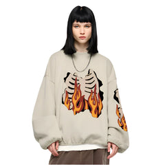 Flaming Skeleton Sweatshirt