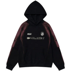 Y2K Fleece Racing Spirt Hoodie