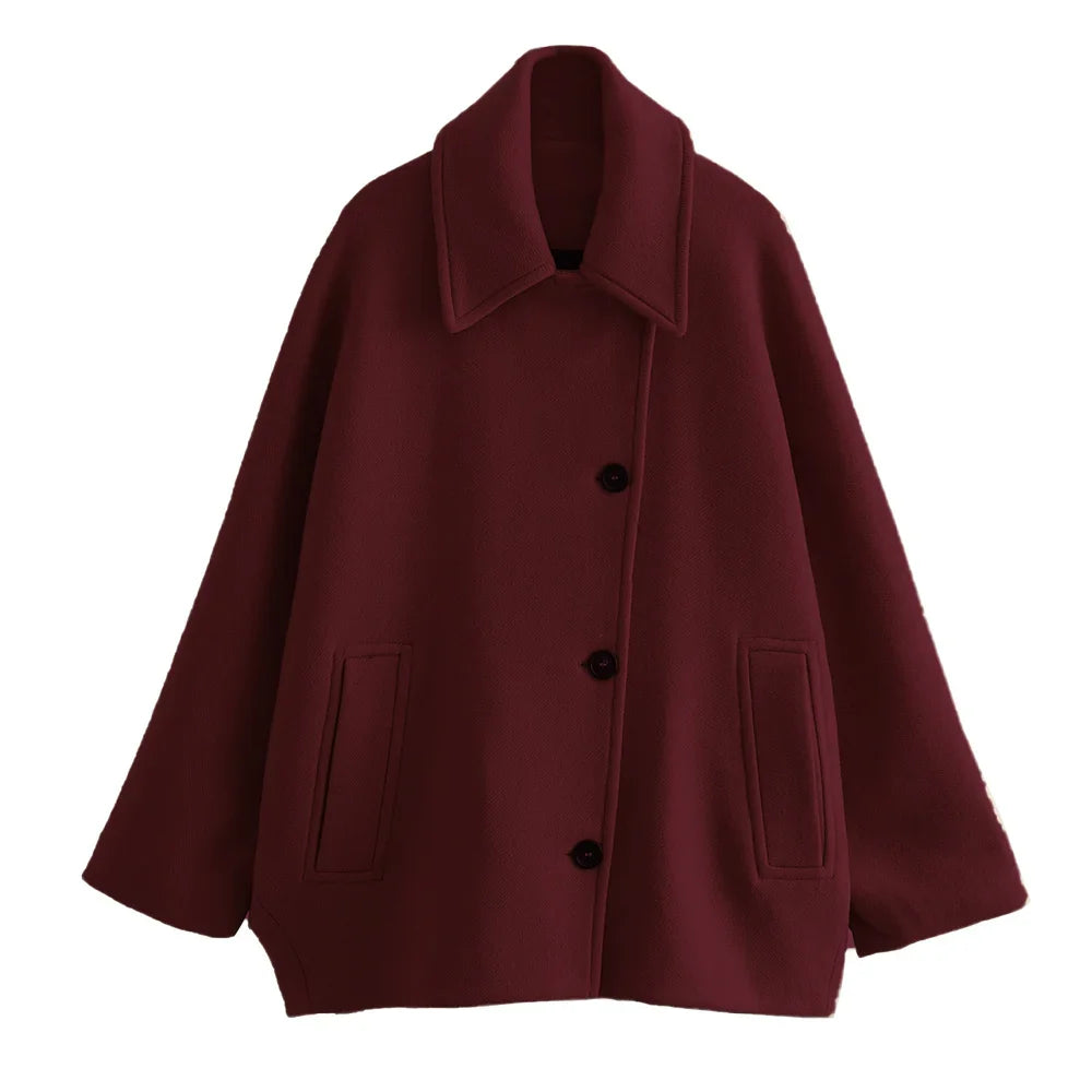 Long Blended Polo Coat