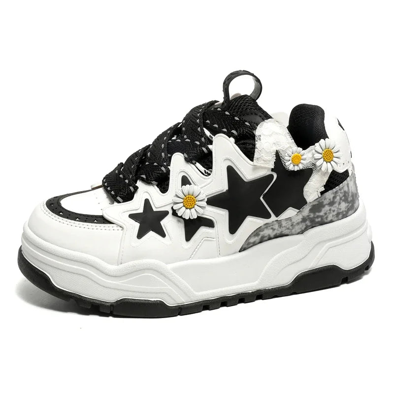 Star Rise Flowers Sneakers