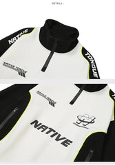 Racing Patchwork Oversize Sweatshirt