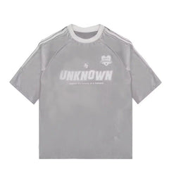 Y2K Metallic Silver Oversized T-Shirt