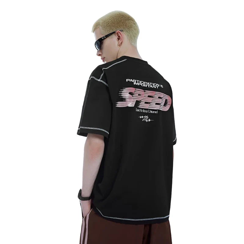 Sportswear Patchwork Oversized T-Shirt