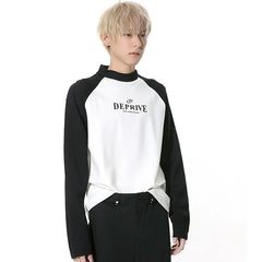 Autumn Patch Letter Print T-Shirt