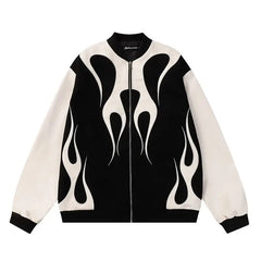 AresWings Spliced Leather Casual Jacket