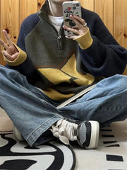 Y2K Lightning Star Sweater