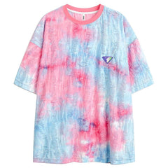 Tie Dye Ripped Oversized T-Shirt