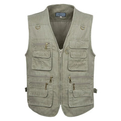 Multi Pocket Puff Mesh Vest