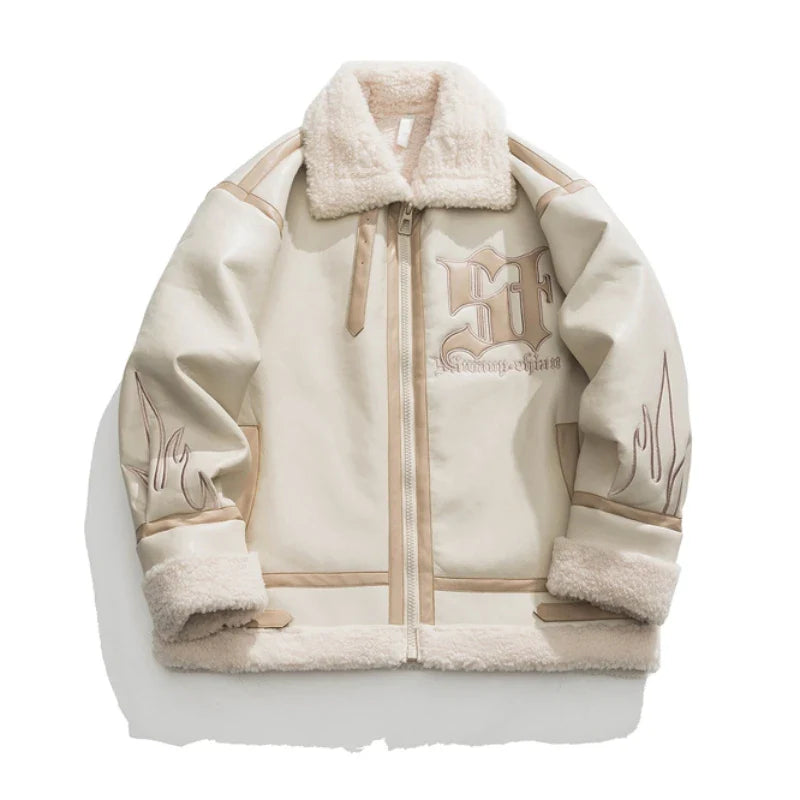 Heating Fur Leather Jacket