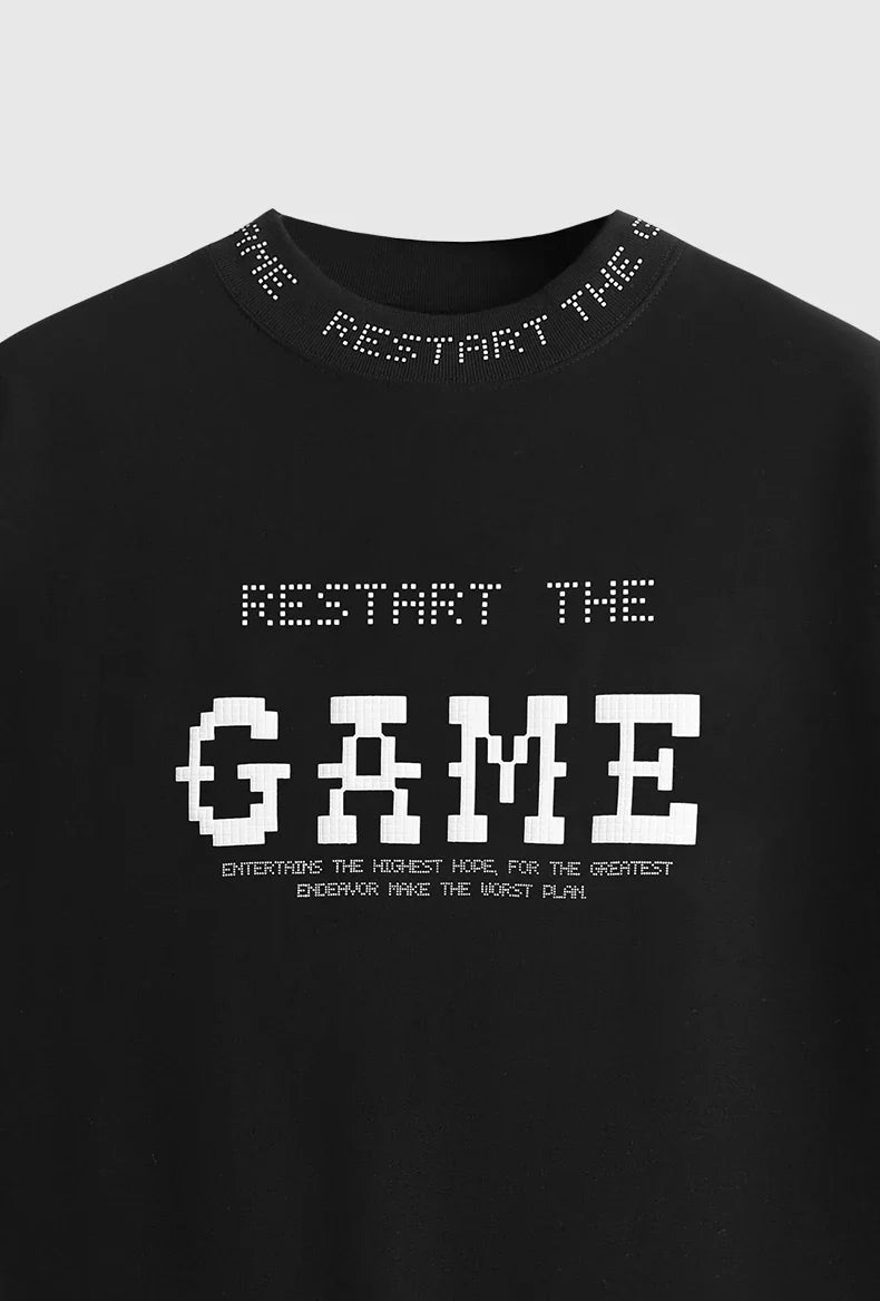 "RESTART THE GAME" Oversized T-Shirt