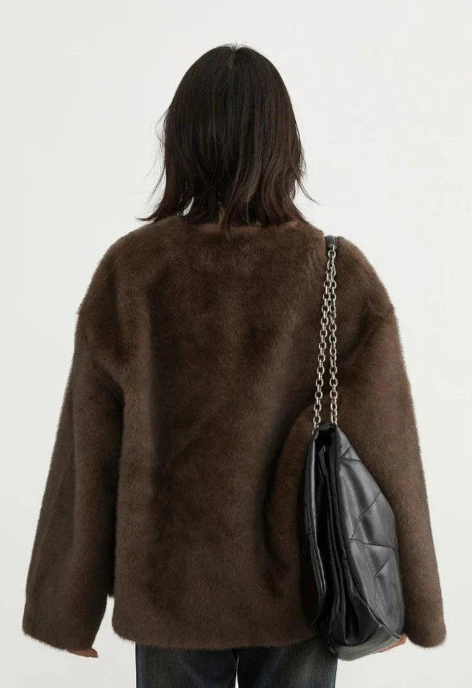 Casual Loose Solid Women's Overcoat