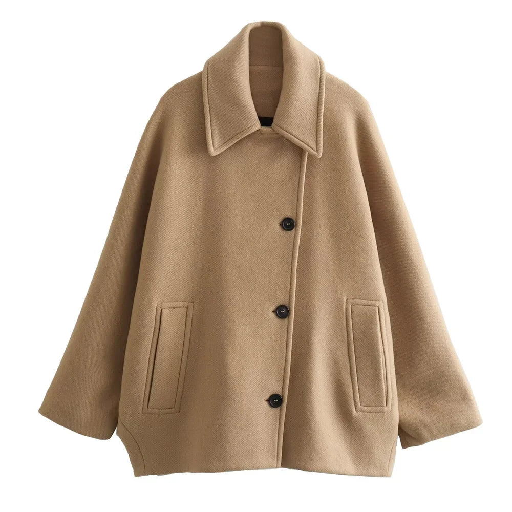 Long Blended Polo Coat