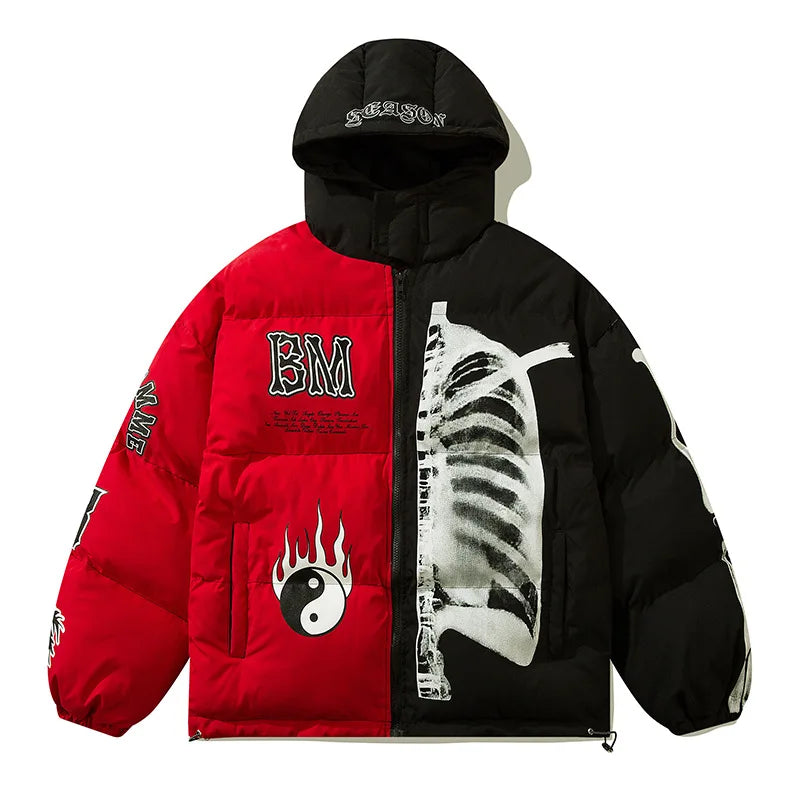Yin Yang Skeleton Oversized Jacket