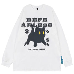 Shocked Black Kitty Sweater