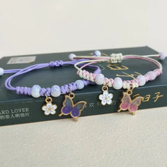 Cute Butterfly Pendant Bracelet