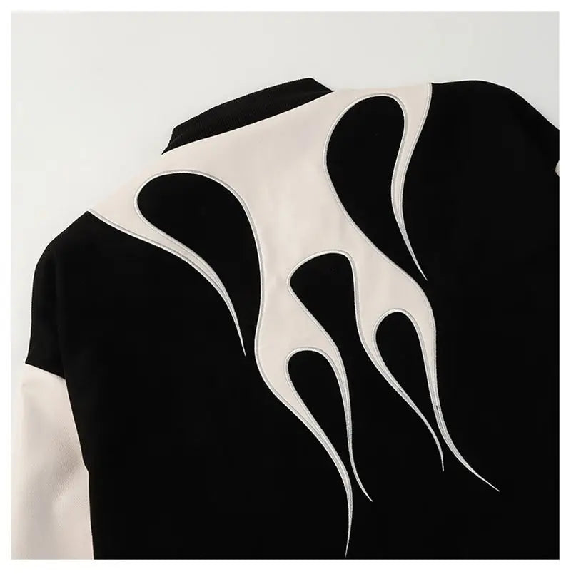 AresWings Spliced Leather Casual Jacket